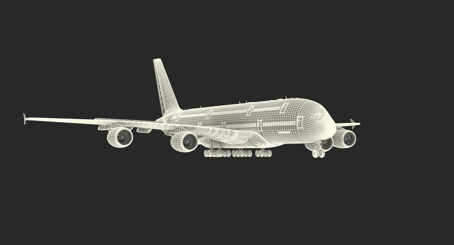 Airbus A380 1000 Air France 3D